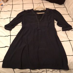 Navy blue h&m shirt  dress flowey brand new silky